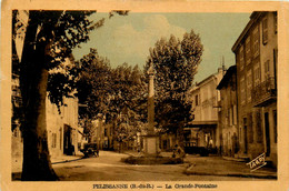 Pelissanne * Place Et La Grande Fontaine Du Village - Pelissanne