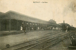 Batilly * La Gare * Train Locomotive Machine * Ligne Chemin De Fer Meurthe Et Moselle - Andere & Zonder Classificatie