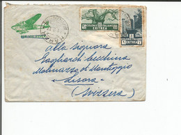 Eritrea, Colonie Italienne, Lettre Harar - Lisone Suisse (11.8.1937) Rouille - Erythrée