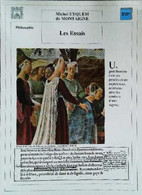 ► CPSM Fiche Litterature Michel Eyquem De Montaigne Les Essais Visite De La Reine  Saba Au Roi Salomon P Della Francesc - Didactische Kaarten