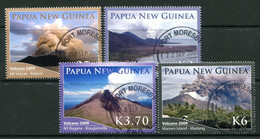 Papua New Guinea 2009 Volcanoes Set CTO Used (SG 1343-1346) - Papouasie-Nouvelle-Guinée