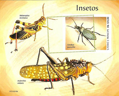 A8606 - S.TOME -ERROR MISPERF  Stamp Sheet - 2021 Insects - Schmetterlinge
