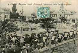 Marseille * Exposition Coloniale 1906 * Section De La Cochinchine * La Station Des Pousses Pousses * Ethnie - Expositions Coloniales 1906 - 1922