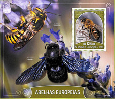 A8612- S.TOME -  Stamp Sheet - 2021 Insects, BEES - Bienen