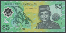 BRUNEI.5 RINGGIT. 1996.  P23a. POLYMER. UNC / NEUF. - Brunei