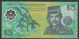 BRUNEI.5 RINGGIT. 2002.  P23b. POLYMER. UNC / NEUF. - Brunei