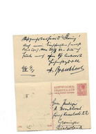 Ganzsachenkarte Aus Groningen 1933 - Covers & Documents