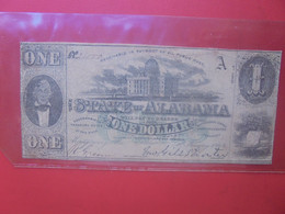 ETATS-UNIS-ALABAMA 1$ 1863 Circuler (L.8) - Alabama