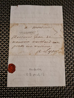 LETTRE DE VERSAILLES MARQUE VERSAILLE POUR LYON - ....-1700: Précurseurs