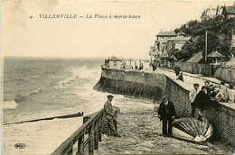 Villerville * La Plage à Marée Haute * Villageois - Villerville