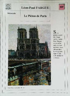 ► CPSM Fiche Litterature  Léon-Paul Fargue Le Piéton De Paris  Notre Dame Sous La Pluie M Luce  Bouquiniste - Didactische Kaarten