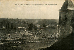 Chalais * Vue Panoramique Sur Le Faubourg Quartier St Christophe - Autres & Non Classés