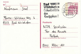 8939 Bad Wörishofen Geburtsstätte Der Kneipp-Kur 1983 - Ganzsache Schloss Rheydt - Bäderwesen