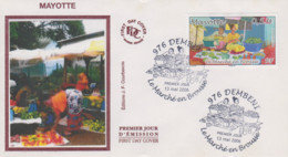 Enveloppe  FDC  1er  Jour    MAYOTTE   Le  Marché  En   Brousse   2006 - Sonstige & Ohne Zuordnung