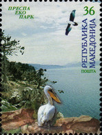 REPUBLIC OF MACEDONIA, 2004, STAMPS, MICHEL 322 - NATIONAL PARKS-Prespa-Pelecanus Crispus, Gypaetus Barbatus  + - Macedonia