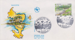 Enveloppe  FDC  1er  Jour    MAYOTTE    Le  Pont  De  La  Riviére   Kwalé    2004 - Otros & Sin Clasificación