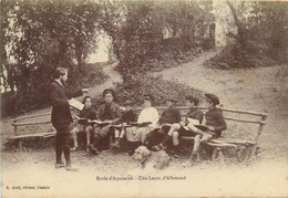 Chalais * école D'aquitaine * Une Leçon D'allemand * Groupe D'enfants Classe - Other & Unclassified