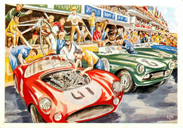 24H Du Mans * CP Illustrateur * Circuit Automobiles * Course Voitures Pilotes Automobile 24 Heures - Le Mans