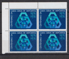 PORTUGAL 1976 - MNH (VINHETAS CGD)_ QUADRA_ PTS12030 - Flammes & Oblitérations