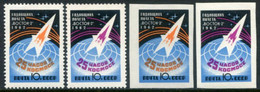 SOVIET UNION 1962 Orbit Of Vostok 2 MNH / **.  Michel 2632-33A+B - Unused Stamps