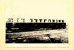 Chemin De Fer * Train Wagon Machine Locomotive Autorail EST * Photo Ancienne - Treinen