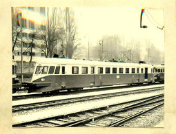 Chemin De Fer * Train Wagon Machine Locomotive Autorail SNCF * Photo Ancienne - Eisenbahnen