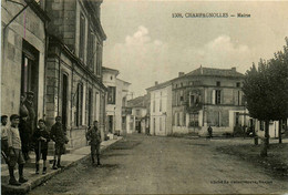 Champagnolles * Rue Et Vue Sur La Mairie * Villageois * Hôtel De Ville - Other & Unclassified