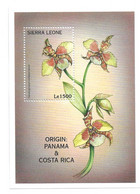 Sierra Leone 1997 Flowers Orchids Flower S/S MNH - Sierra Leone (1961-...)