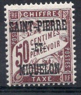 Saint PIERRE & MIQUELON Timbre Taxe N°16* Neuf Charnière TB Cote 3.25€ - Postage Due