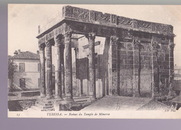 CPA - ALGÉRIE - TEBESSA -  RUINES DU TEMPLE DE MINERVE - Tebessa