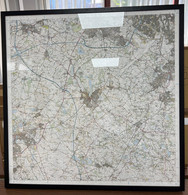 ORDNANCE SURVEY MAP OF KNUTSFORD AND SURROUNDING AREA From 1970's, Framed And Glazed, Buyer Collect. For More Images, Pl - Autres & Non Classés