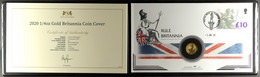 COIN COVERS 2020 1/4 Oz Gold Britannia Coin Cover, Together With  The 2020 1oz Silver Britannia Coin Cover In Presentati - Autres & Non Classés