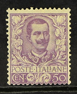 1901 50c Mauve, Sassone 76, Bolaffi 71, Fine Mint With Bolaffi Certificate. Cat. €1400. For More Images, Please Visit Ht - Non Classés