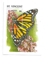 St Vincent 1989 Butterflies Monarch Butterfly S/S MNH - St.Vincent & Grenadines