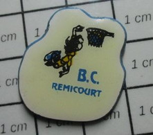 3519 Pin's Pins / Beau Et Rare / THEME : SPORTS / BASKETBALL CLUB BC REMICOURT Vosges En Région Grand Est - Basketball