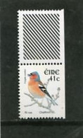 IRELAND/EIRE - 2002  41c  CHAFFINCH SMALLER SIZE + LABEL IMPERF RIGHT  MINT NH - Unused Stamps