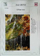 ►   Fiche   Litterature  Jean Giono  L'eau Vive  Cascade Des Gorges Du Verdon - Didactische Kaarten