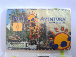 SPAIN/ ESPANA  CHIP CARD    PORT AVENTURA     MINT IN WRAPPER    **10642** - Basisausgaben