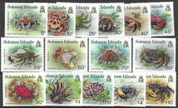 Solomon Mnh ** Crab Set 1993 15 Euros - Solomon Islands (1978-...)