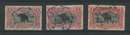 Congo Belge - Mols : N°26 Surcharge CONGO BELGE, 26A Et 26B Obl Télégraphique "Matadi" (bleu Et Noir) - Used Stamps