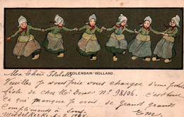 VOLENDAM / JOLIE CARTE ILLUSTRATEUR / DANSE PETITES FILLES - Volendam