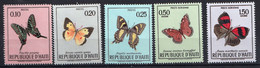 HAITI - Faune, Papillons - Y&T N° 651-653 + PA 430-432 - 1970 - MNH - Haití
