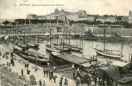 Royan * Le Port Et Le Boulevard Thiers * Bateaux Vapeur - Royan