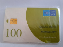 TURKIJE CHIPCARD  FLOWER / 100 UNITS   MINT CARD          **10667** - Turquie