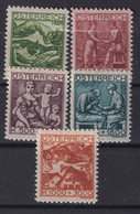 AUSTRIA 1924 - MLH - ANK 442-446 - Complete Set! - Used Stamps