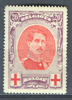 België Nr 134 X Cote €57 (2 Scans) - 1914-1915 Croix-Rouge
