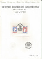 France - Documents Officiels - Année 1982 Complète - 48 Pages Papier Vélin - Documents De La Poste