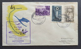 Türkei Eröffnungsflug LH299 Ankara - Hamburg 2.4.1961 - Airmail