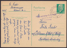 P 75, Bedarf, Seltener L3 "...Fehlleitung" - Postcards - Used