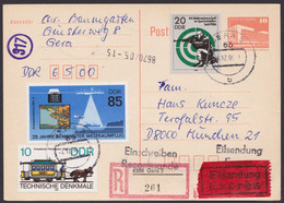 P 86 I, Bedarf, R-Eilboten Nach München, Gute Zusatzfrankatur - Postcards - Used